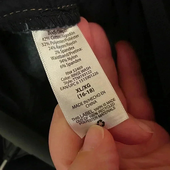 Time‎ and Tru XL Maternity Dark Wash High Rise Skinny Jeans - Picture 5 of 6